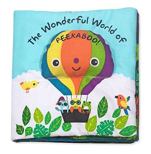 Melissa & Doug Soft Activity Baby Book - The Wonderful World of Peekaboo! Lift The Flap Busy Book for Toddlers, Sensory Toys for Babies and Toddlers