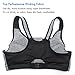 Sports Bras, Shinymod Front Zipper Compression High Impact Fitness Sports Bra