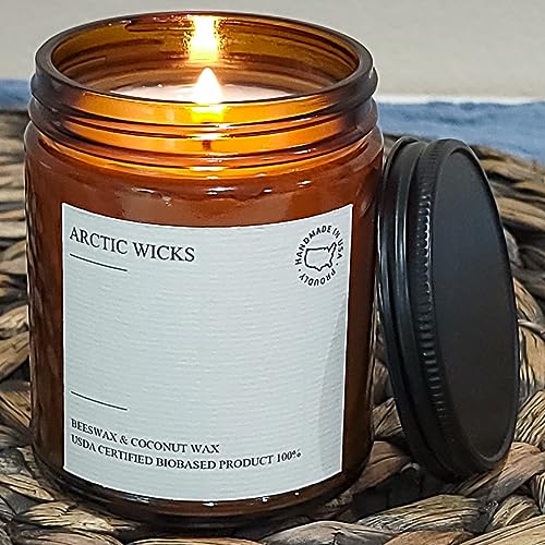 Pumpkin Spice Latte Arctic Wicks Handmade Scented Coconut Beeswax