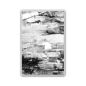 Framed Canvas Wall Art Abstract Color Block Canvas Prints Home Artwork Decoration for Living Room,Bedroom - 16x24 inches