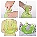 Hot Water Bottle, U Type Transparent PVC Rubber Bottle Neck Protection Warm (Green)