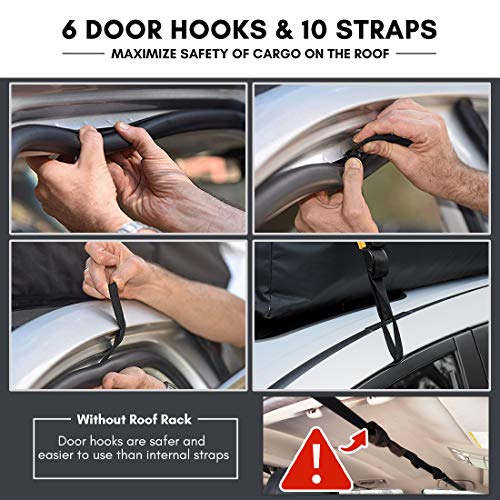 image for KING BIRD 100% Waterproof Roof Bag with External Non-Slip Mats, 20 Cub