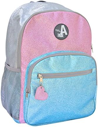 Aquarella Kids Girls Elementary Metallic Backpack, Pink