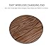 Wireless Charging Pad for iPhone X 8 Plus 8 Walnut Wood Hand-Made Qi 10W Fast Charge Wireless Charger Convertible for Samsung Galaxy Note 8 S8+ S8 S7 Edge S7 Note 5 Cellphones