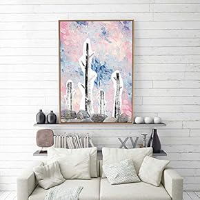 Framed Canvas Home Artwork Decoration Golden Abstract Style Canvas Wall Art for Living Room, Bedroom - 16x24 inches