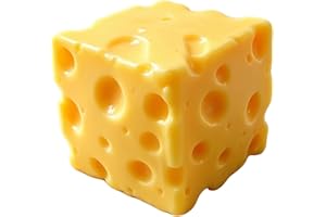 Cheese Squishy Stress Relief Original Sensory Food Squishy Stress Relief Fidget 玩具成人压力球(黄色-1 件)