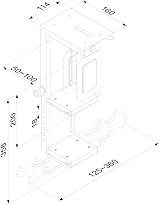Newstar CPU-D075BLACK Lockable Under Desk PC Mount - Black, Fits 20-36cm H, view 3