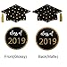 Graduation Centerpiece Sticks 2020 Graduation Decorations Great to Decorate Graduation Table A Big Hit on 2020 Graduation Party Black & Gold - 36 Packs