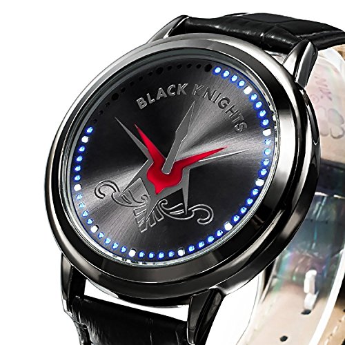 ZRDTH Punk Style Watch Anime Code Geass: Lelouch of the Rebellion Geass X Black Knights Touch Screen LED Watch