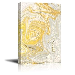 Canvas Wall Art - Abstract Golden Texture - Giclee Print Gallery Wrap Modern Home Art Ready to Hang - 12x18 inches