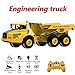 Coaste Large Remote Control Articulated Dump Truck Transportation Model Car Toy,Engineering Large Truck Tipping Bucket Car,High Simulation,Kids Present.