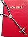J shine Men Rosary Necklace Stainless Steel Crucifix Pendant & Vintage Chain 8mm Black Bead Gn543s