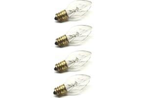 UI PRO TOOLS Clear Night Light Bulb Replacement Bulbs 5W 120V - 4 CT