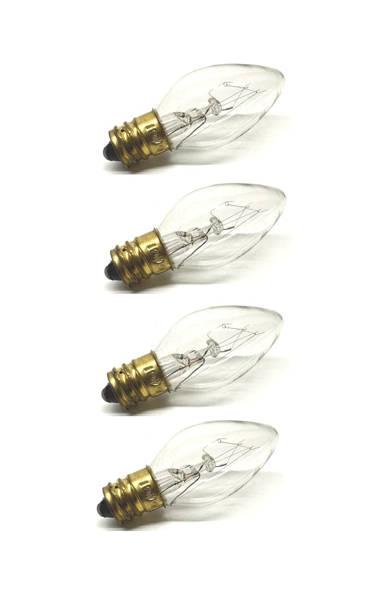 Photo 1 of ** MISSING ONE**UI PRO TOOLS Clear Night Light Bulb Replacement Bulbs 5W 120V - 4 CT