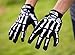 Basecamp Skeleton Gloves - Men & Women's Skull Cycling & Motorcycle Gloves for Halloween, Thanksgiving, Christmas & New Year Parties