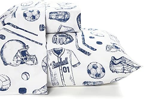 Where the Polka Dots Roam Twin Size Bed Sheets Sports Themed 3 Piece Set