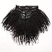 7Pcs/set 18inch Kinky Curly Hair Clip in Human Hair Extensions for Black Women