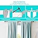 vidsel Double Curtain Rod Brackets,No Drill Adjustable Curtain Rod Holders Tap Right Into Window Frame for Bedroom Decoration 2 Set (2R+2L)
