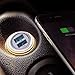 Car Charger,PowerMore Stainless Steel Dual-Port 4.8A , Smart Port Car Charger for iPhone 7/7 Plus,6/6S/6 Plus/6S Plus,5S/5,iPad,iPod Nano 7, iPads Pro Portable(Silver)