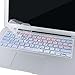 MOSISO Keyboard Cover with Pattern Compatible with MacBook Pro 13 inch, Pure Mix Purple and Pink