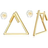 MYEARS Women Earrings Gold Stud 14K Small Simple Hypoallergenic Everyday Jewelry