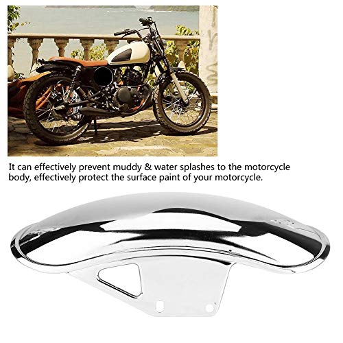 Cuque Front Fender Motorcycle Front Mud Guard Motorbike Mudguard Metal Front Fender Mud Guard for Suzuki GN125 GN250(Chrome)