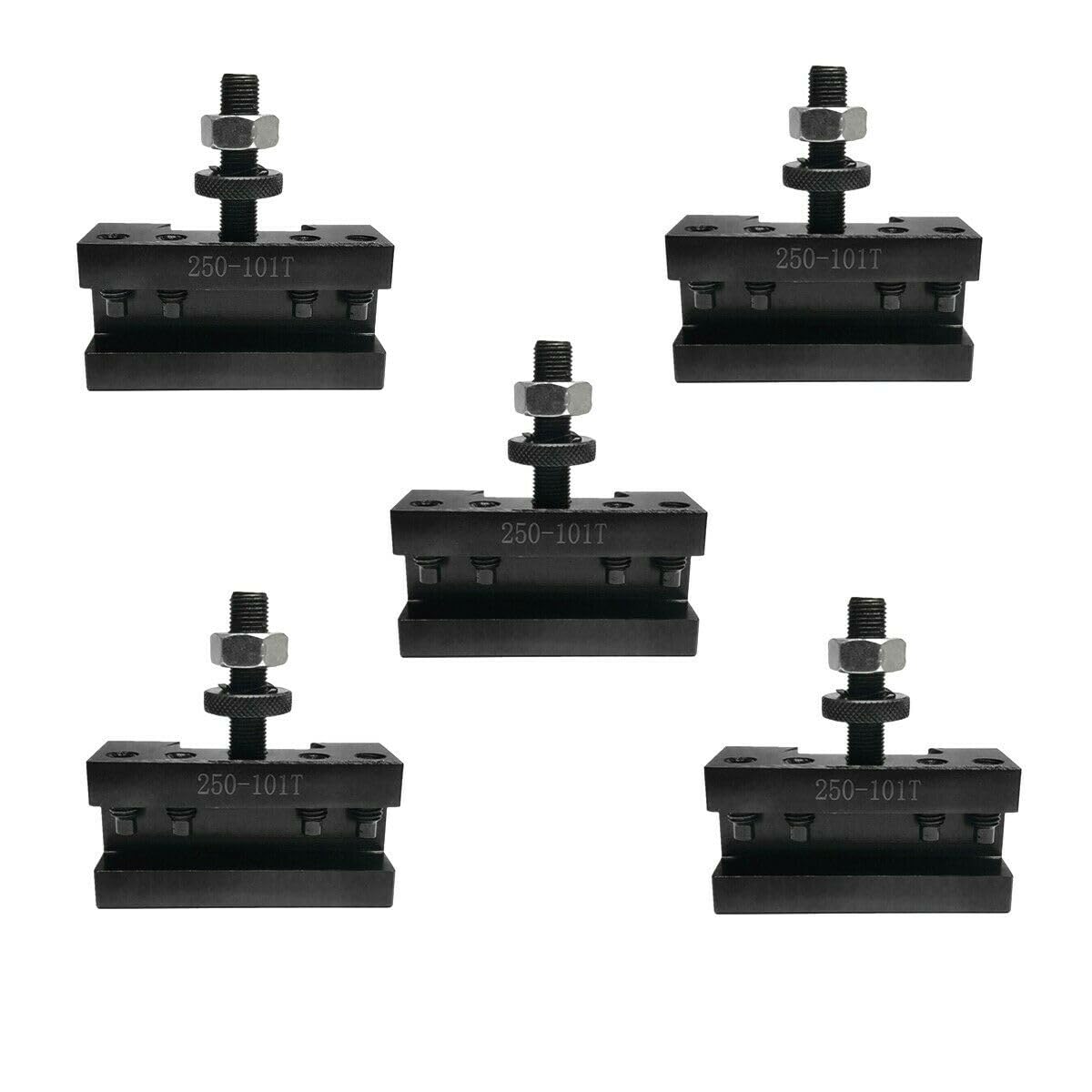 Photo 1 of 5Pcs AXA#1 Type 250-101T(250-101XL) Oversize 5/8" Quick Change Turning, Facing and Boring Lathe Tool Post Holders