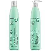 Firenze Professional Relax Shampoo & Conditioner Bundle with Cool Mint and Panthenol – 300ml (10.1 fl oz) Each – Refreshing Care for Soft, Balanced Hair