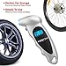 3 In 1 FORTEM Digital Tire Pressure Gauge Monitor 100 PSI + LED Flashlight - Ideal for Car, Truck, Bike & Motorcycle (Silver)