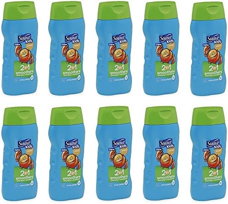 Suave Kids 2 in 1 Shampoo + Conditioner, Peach Smoothers 12 oz (10pack)