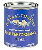 General Finishes QTHF High Performance Water Based Topcoat, 1 Quart, Flat