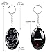 Mengde 120db Loud Emergency Personal Alarm Keychain SOS Keyring for Women, Kids, Girls, Superior, Elderly, Student, Explorer Self Defense Electronic Device Bag Decoration, Black