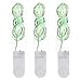 innotree 3 Pack Fairy Lights, 8ft 20 LED String Lights Battery Operated, Copper Wire Lights, Starry String Lights, IP67 Waterproof LED Moon Lights Firefly Lights for Bedroom, Party - Green