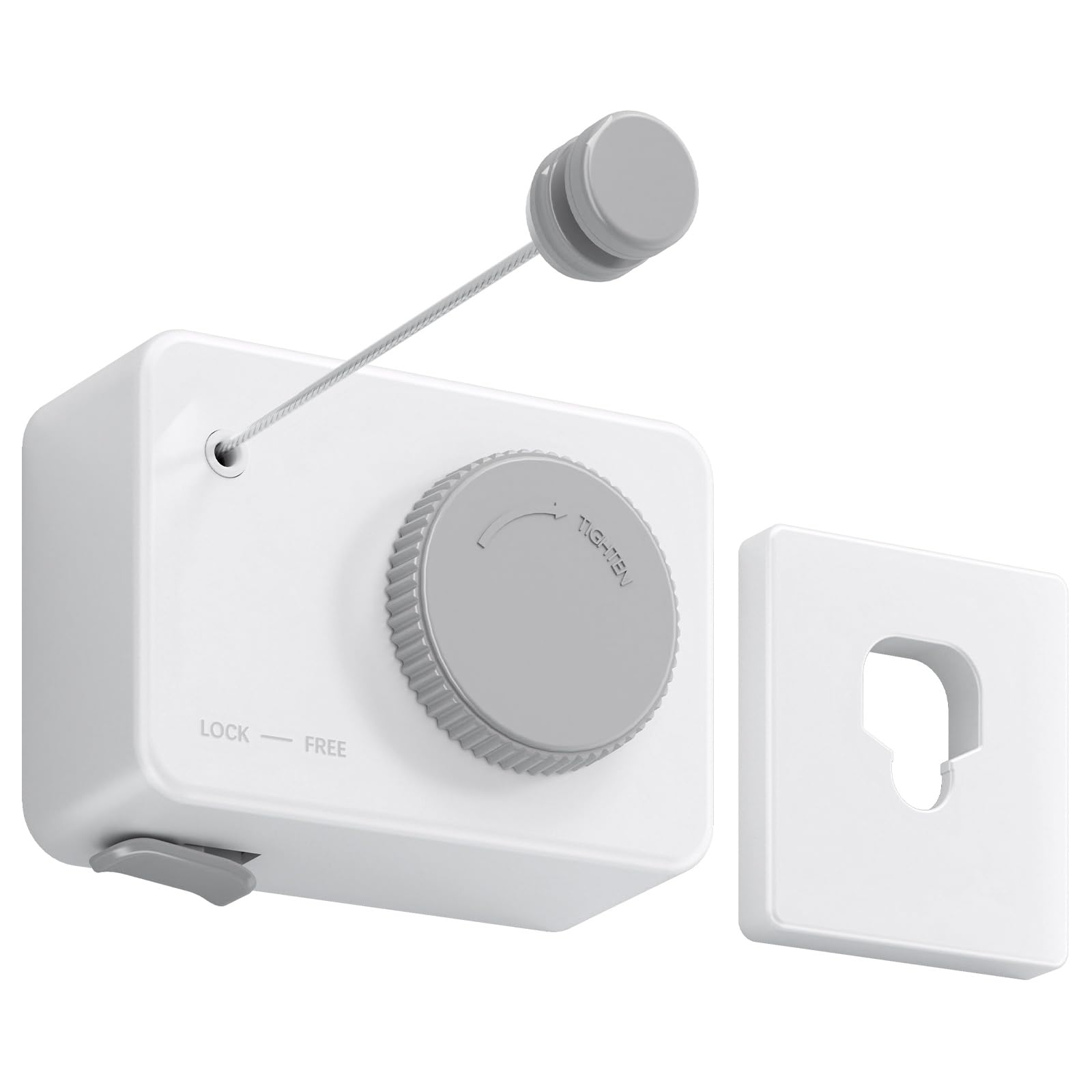 Danpoo Retractable Washing Line Outdoor, Wall Mounted Clothes Lines for Outside, Extendable Washing Line Indoor,White