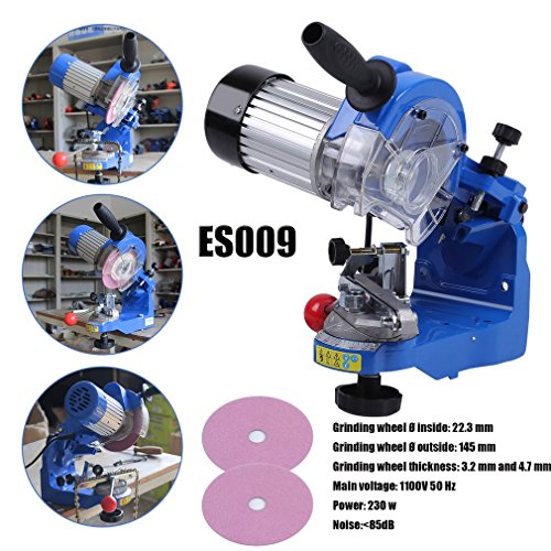 Sägekettenschärfgerät 230 W, 3.000 1/min, Kettenspannvorr, Schleifscheibe, Beleuchtung, schwenkb. Schleifkopf… – Bild 5