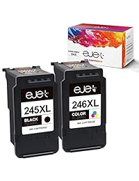 Cartucho de tinta de repuesto para Canon 245XL 246XL PG-245XL CL-246XL 245 XL 246 XL para usar con PIXMA MX492 MG3020 MG2522 MG2525 MG2920 MG2922 TS3120 TS202 TS302 (2 unidades)