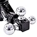 Goplus Triple Ball Swivel Adjustable Drop Turn Trailer Tow Hitch Mount for 2