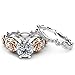iLH Clearance Rings,Women's Rose Floral Lucky Flower Leaf Diamond Rings Jewelry Gift by (Gold,6)