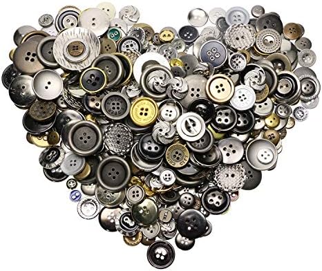 Tupalizy Steel Coloration Assorted Sizes and Shapes Resin Buttons for Stitching Combined Colours Spherical Craft Buttons for Youngsters DIY Artwork Craft Challenge Handbook Button Portray Classroom Faculty House Use (500PCS)