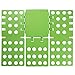 Ollieroo Plastic T Shirt Folder Clothes Fold Board Thickness Adjustable Laundry Folding Board, Green