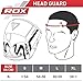 RDX Boxing Headgear Sparring Grappling, Maya Hide Leather, Head Gear for MMA Muay Thai Kickboxing Training, Multi Layered Padding, Taekwondo Martial Arts BJJ Wrestling Karate, Black