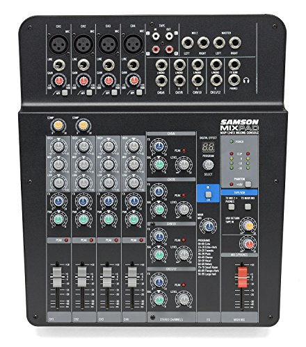 Samson Mixpad MXP124FX Compact, 12-Channel Analog Stereo Mixer with Effects and USB