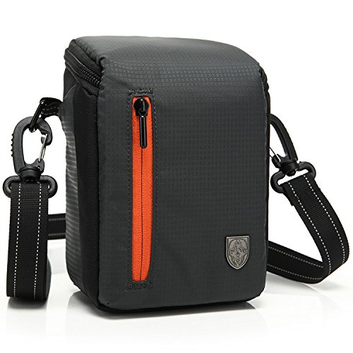 First2savvv BDV2501 black luxury quality anti-shock Nylon camera case bag for Nikon COOLPIX P7700 COOLPIX P500 COOLPIX L610 1S1 1J1 1J2 1J3 1v1 1 AW1 COOLPIX P7800 1v2 Canon PowerShot G12 PowerShot G11 PowerShot G1 X PowerShot G15 EOS M PowerShot G16 with card reader