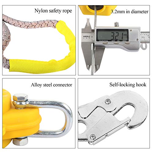 Einziehbar Absturzsicherung Seil Fallschutz Bandschlinge Personenfallbegrenzer Höhensicherungsgerät Für Outdoor… – Bild 4