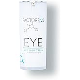 FACTORFIVE Eye and Lash Cream with Human Derived Apidose Stem Cell Growth Factors for Anti-Wrinkle, Collagen Boost, and Acne Scarring Repair, Large Size, 0.5 fl oz/15ml (Eye & Lash Cream)