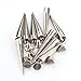 SODIAL(R) 10 Set Silver Screw Bullet Rivet Spike Studs Spots DIY Rock Punk