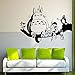Fange DIY Removable My Neighbor Totoro Art Mural Vinyl Waterproof Wall Stickers Living Room Decor Decal Sticker 22.8''x16.5''