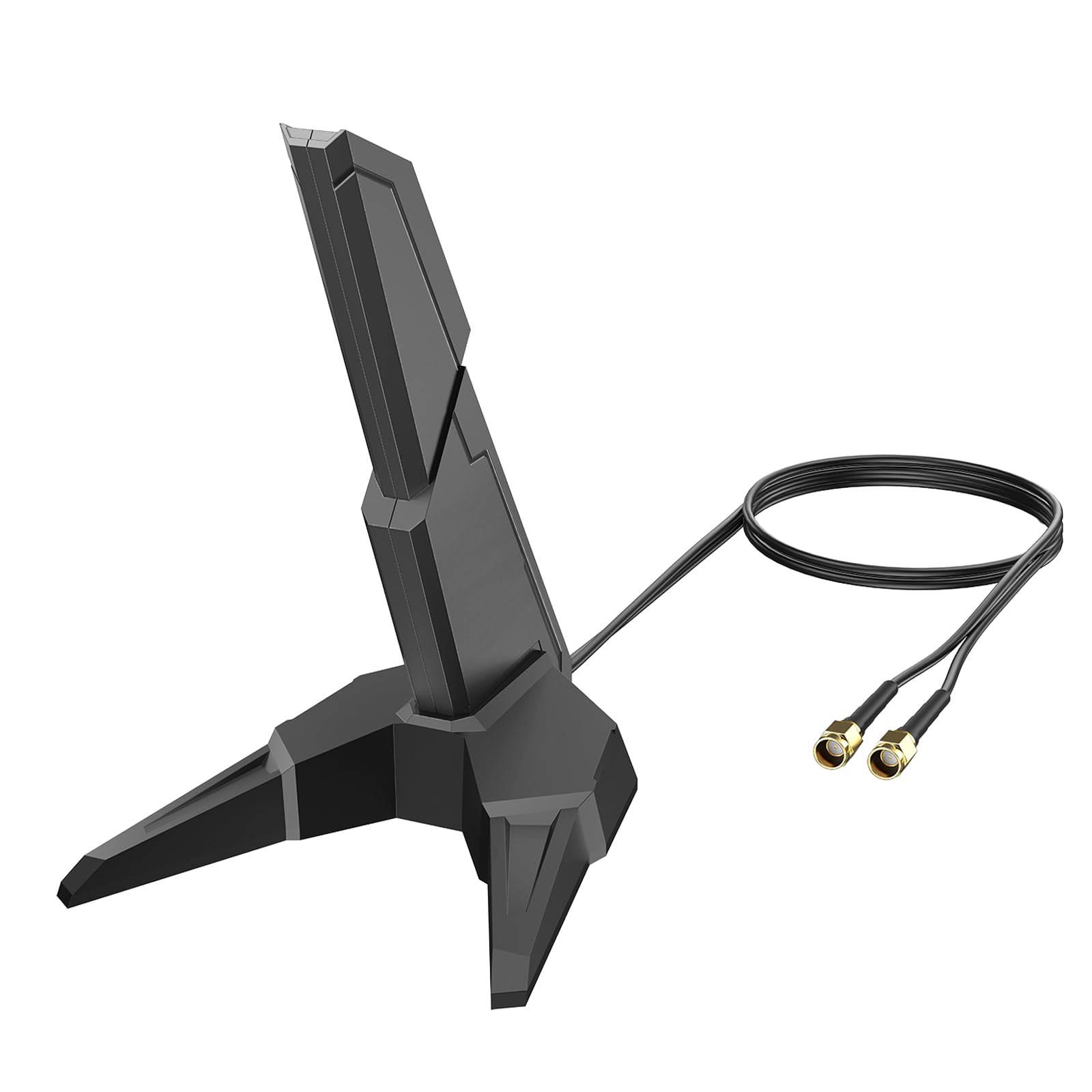 Photo 1 of External WiFi 6E Tri-Band Antenna 6GHz/5GHz/2.4GHz Gaming Antenna with RP-SMA Male Connector and 3.9ft Extension Cable for PC Desktop Computer PCIE WiFi Card Gaming Motherboard Router