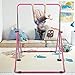 Tepemccu Expandable Gymnastics Bars Adjustable Height Gymnastic Horizontal Bars Junior Training Bar Children Folding Training Monkey Bars for Kids