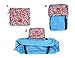 GZMM Foldable Travel Duffel Bag Luggage Sports Gym Water Resistant Oxford